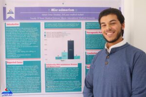 BMS Faculty Third year students discuss their scientific posters